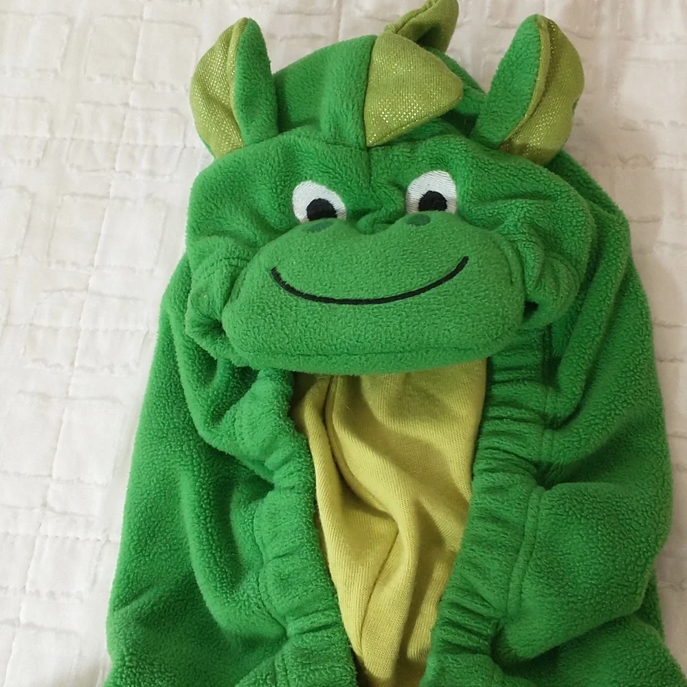 Dragon Halloween Costume, Carter's Size 12 Months, Fleece Hoodie Zip Up - Picture 2 of 6
